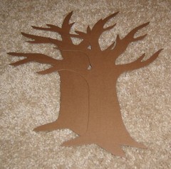 Autumn/Fall Large Bare Tree Diecut(2) ~ AccuCut Design….Brown Cardstock