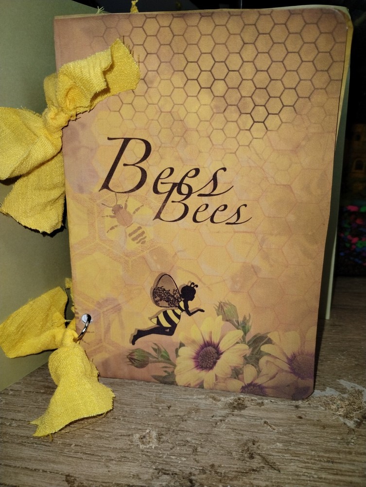 Honey Bee Junk Journal Scrapbook USA Seller