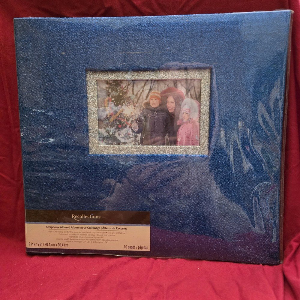 Blue Glitter Finish Recollections Scrapbook