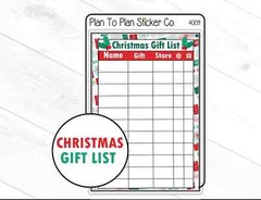 4009~~Christmas Gift List Tracker Planner Stickers.