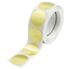 500 Pack 1″ Scratch Off Stikcers Round Adhesive Stickers for Baby Shower Wedding
