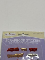 Miss Elizabeth’s Scrapbook Stickers School Spirit Acid Lignin Free