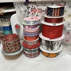 Huge Lot Of 310+ Yds Ribbon For Crafts Scrapbooking Junk Journal; New & Used