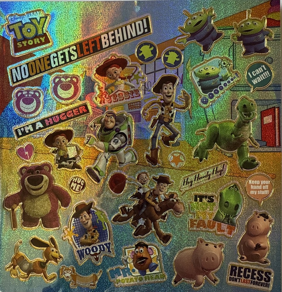 TOY STORY FRIENDS Prismatic Stickers(28pc)Cartoon Character•Woody•Buzz lightyear