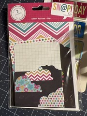 Mixed Lot of Scrapbooking Embellishments, Planner Stickers, Deco Tape, Clips,