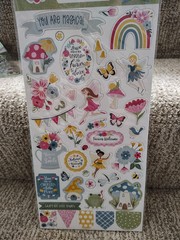 Echo Park Paper sets, chipboard stickers, Sticker book, embellishments