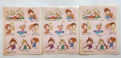 1987 Vintage Hallmark Stickers Marty Links Pink Background Captions 3 Sheets 80s