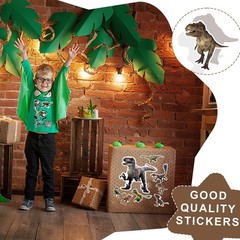 100 Pcs Jurassic Dinosaur Stickers Waterproof Vinyl Dino Stickers for Laptop