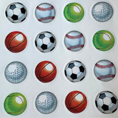Sport Sticker Balls 4×6 inch Sticker Sheets 20 stickers per sheet