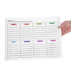 Weekly Plan Dry Erase Whiteboard Stickers Planner for Wall Calendar