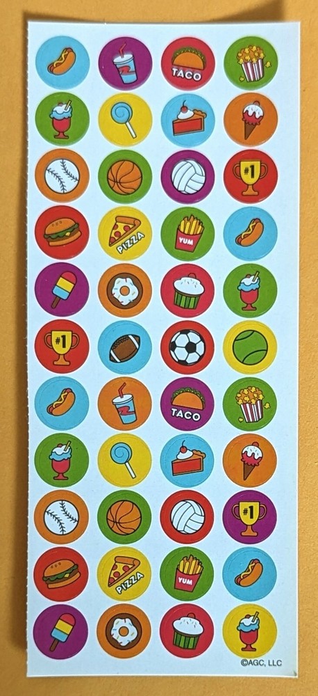 Themed Sticker/ Food, Drinks, Sport
