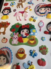 Snow White And The Seven Dwarfs Puffy Stickers Korean