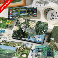 Dreamcore Aesthetic Sticker Book, 72 Sheets Mixed 4 X 3 Inches, Shallow Dream