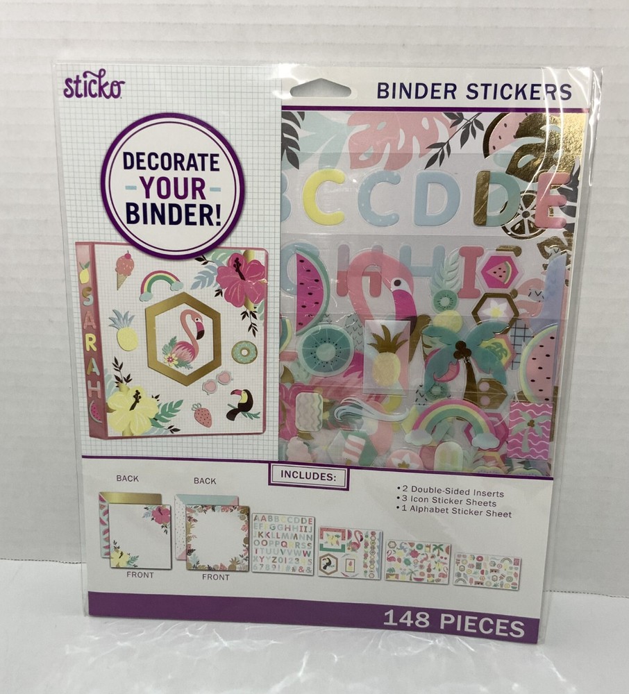Sticko Binder Stickers, 148 Pieces