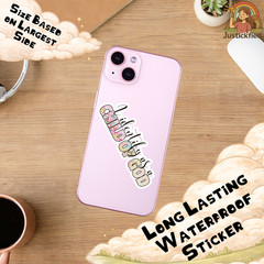 Christian Jesus Sticker, Faith Bible Decal, Inspirational Vinyl Sticker