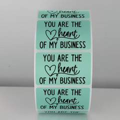 You Are the Heart of My Business Stickers Labels Thank You Packaging labels