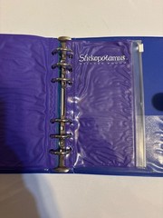 Vintage Stickopotamus Book Sticko Moon & Stars Sticker Album 6 Ring Binder +