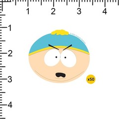 SOUTH PARK CARTMAN FACE DIE CUT VINYL 50 CT STICKER PACK