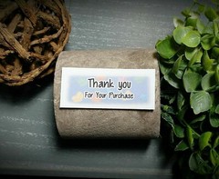 Matching Thank you Stickers labels 100 count match with Polymailers