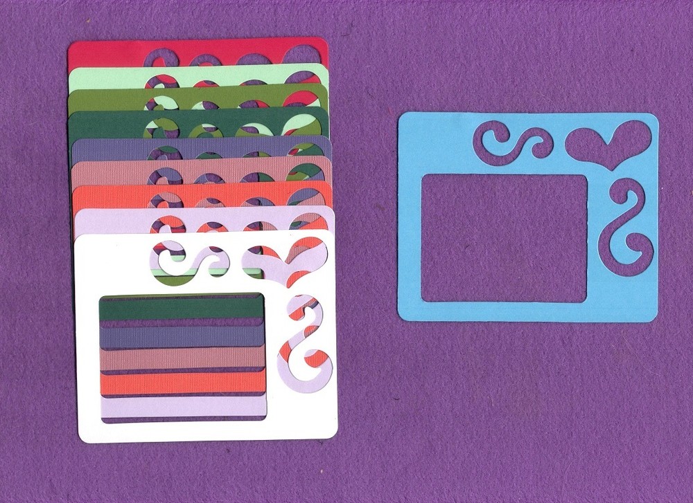 FRAME FLOURISH die cuts scrapbook cards
