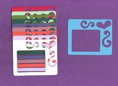 FRAME FLOURISH die cuts scrapbook cards