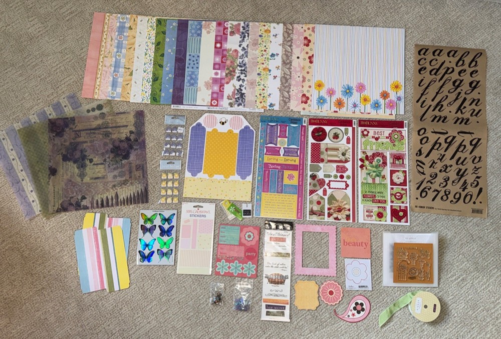 FLOWERS Themed Embelishment Kit