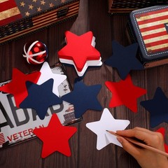 360 Pcs Patriotic Star Cutouts Paper Stars 4th of July Red, White, Blue