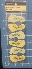 Crafts Stickers Recollections Baby Boy Footprints Feet Toes 6pc