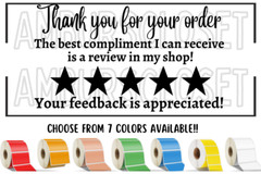 THANK YOU STICKERS WATERPROOF 2.25″ HANDMADE LABELS SEALS Review FEEDBACK