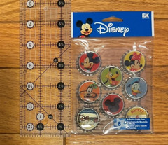 Disney~EK Success~Mickey Mouse, Donald, Goofy, Minnie Bottle Caps~Dimensional