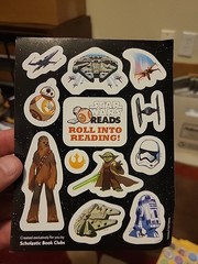 Star Wars Sticker Sheet NeW Scholastic Book Clubs Rare 12 Stickers