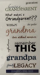GRANDPARENTS Phrase Cafe Mylar Binder Sticker(12pc)Sticko•Family•Grandpa•Grandpa