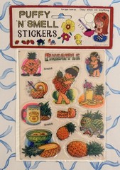 SEALED Mega Set Of 12 Vintage Puffy-n-Smell Stickers 1980 Packs! RARE Collection