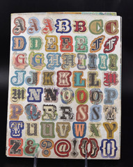 Chipboard Stickers 24 Sheets Alphabet, Border, Tags, Shape 6 Pcs Missing of 100s