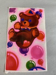 Lisa Frank Vintage 80s Sticker Teddy Bear Ballon’s light switch cover