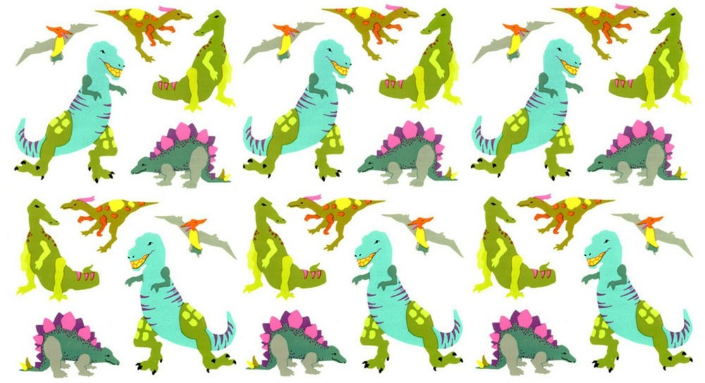 Mrs. Grossman’s DINOSAUR Scrapbook Stickers T-REX 3 Sheets