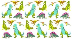 Mrs. Grossman’s DINOSAUR Scrapbook Stickers T-REX 3 Sheets
