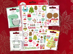 #811 – MADE WITH LOVE MILK & COOKIES CHRISTMAS BAKING DOODLE-POPS STICKERS
