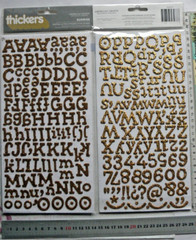 SUNRISE Duotone Glitter GOLD 237 Thicker Sticker Card 12-20mmH&6-30mmW L4RB