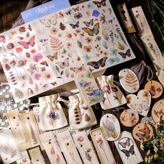 3 Sheets Butterfly Rub-on Transfer Stickers Use for Fabric Paper Wood Chips DIY