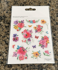 The Paper Studio Stick A Bilities FLOWER BOUQUETS Stickers Butterflies 30 pcs