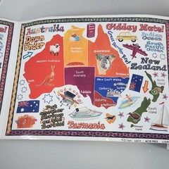 Vintage NRN Designs Australia Country Travel Sticker Roll Lot of 45 Large Sheets