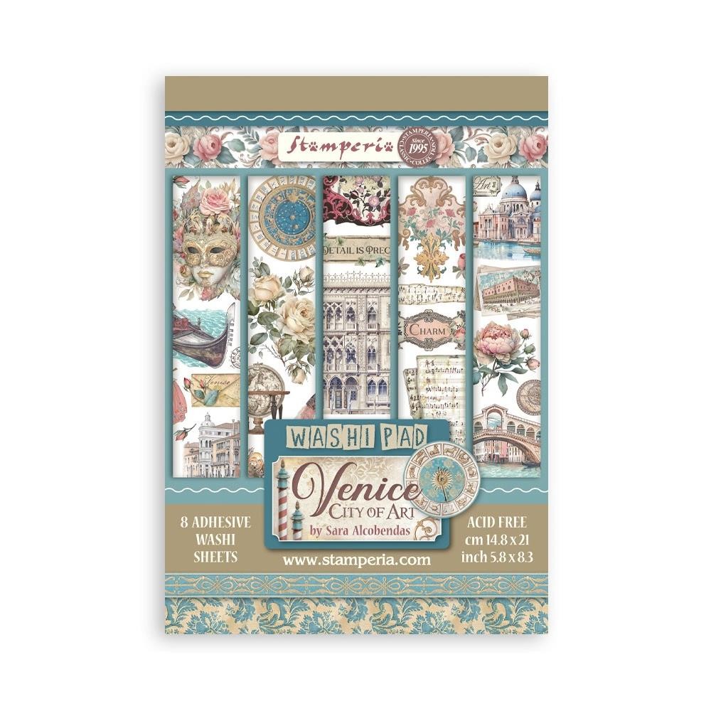 Stamperia Washi Pad 8/sheets – Venice City of Art, SBW21