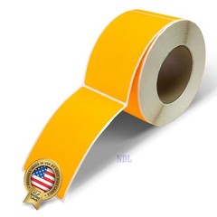 500 Rectangle Color Coding Stickers 3″x5″ – Fluorescent Orange Labels for Moving