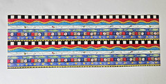 Vtg Penny Black Stickeroos BORDER #1 Sheet of 12″ Whimsical Border Stickers HTF