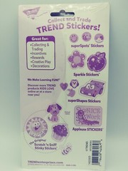 Trend SuperShapes Stickers Star Brights 8 Sheets! NOS sealed cute faces