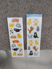 Mrs. Grossman’s stickers lot Of 4 Strips Cubby Cats Kittens Playful Cats New