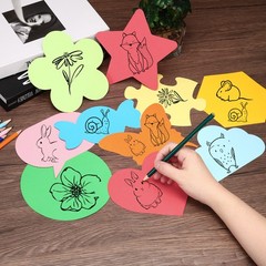 3.5×6.1″Cutouts Paper, 54Pcs Candy Assorted Color Paper, Multicolor