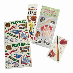 HUGE Baseball Scrapbook & Sticker Lot Mixed Brands Paper Embellishments Crafts