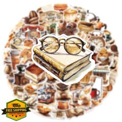 Flurendo Coffee Shop Stickers Colourful-m2